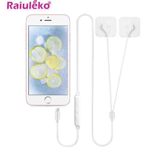 Body Massager EMS Muscle Stimulator Phone Connection Acupuncture Back Neck Tens Physiotherapy Machine Therapy Electric Massage