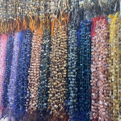 Natural Blue Phosphor Gray Blue Lace Agate Crystal Golden Sunstone Phoenix Pine Color Sapphire Purple Gradient Tourmaline Milu