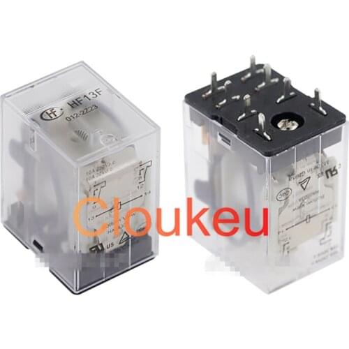 Relay JQX-13F- HF13F-005 012 024-2Z23 5V 12V 24V 10A 8pin