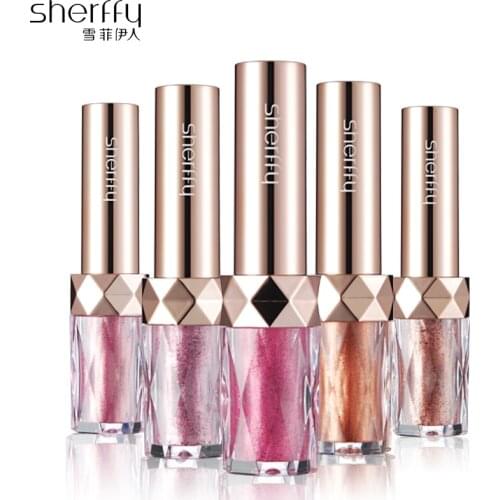 SHERFFY Shimmer Eyeshadow Peach Eye Shadow Blusher Lip Powder Pigment Kiss Beauty Palette Magnetic Naked Heat Make Up Palette