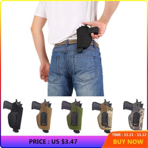 Tactical Gear Nylon Universal Pistol Gun Case Tactical Small Holster Compact / Subcompact Pistol Holster Hunting Gun Pouch