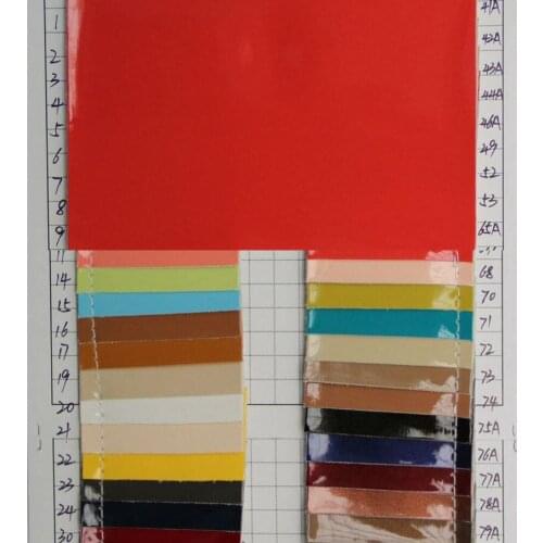 High - quality noble Mirror leather fabric smooth surface PVC leather material for Bags, gloves, shoes, belts, home decoration