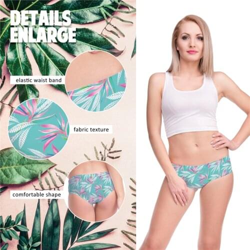 Pink Flamingo Flying Unicorn Cartoon Print Female Lingerie Thongs Briefs Underwear For Women Cute Panties For Lady
