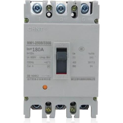 1pcs Molded case circuit breaker open NM1-250S/3300 250A/160A/180A/125A/225A multi-selection 3P