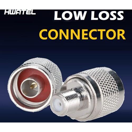 1 pcs N Male to F Female Adaptor and 1 pcs Connector Jack for RG-6 5D RF Coaxial cable for Repeater Booster Amplifier antenna