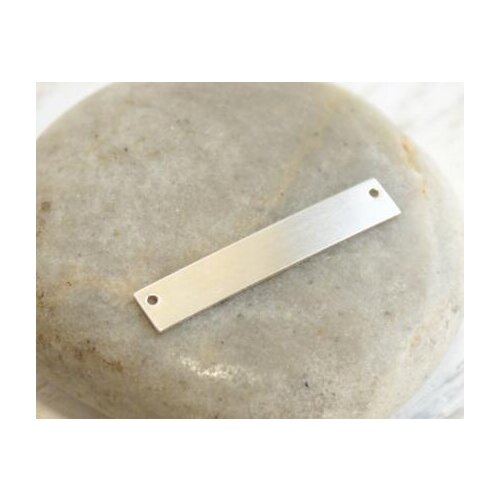 Custom 50pcs lot 2 size stainless steel long square pendant charms with 2 hole .wholesale price polished