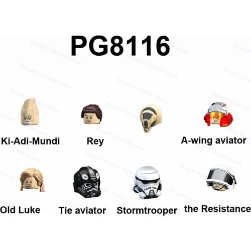 8pcs/set Tie Aviator Ki-Adi-Mundi Resistance Trooper Assemble Building Blocks Bricks Star Model Figures Wars Toy Children PG8116