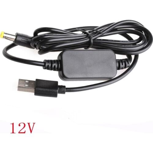 DC-DC Converter Cable USB 5V to 9V/12V DC Jack 5.5mmx2.1mm Step-up Power Module