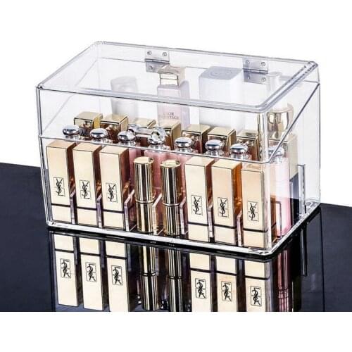 Cosmetic Lipstick Holder Case Storage Makeup Organizer Lip Gloss Display