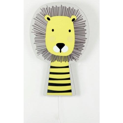 Lion Stick Wooden Design Lighting Decorative Modern Bedroom Wall Lamps Led Light Night Light 2021 Model 011