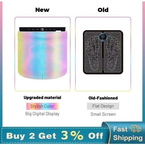 EMS Intelligent Foot Massager Acupoint Stimulation Muscle Blood Circulation Health Pad Wireless Smart Pedicure Training Device