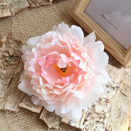 1PCS Peony Flower Heads Decorative Scrapbooking Artificial Flower For Home Wedding Birthday Party Decoration Supplies