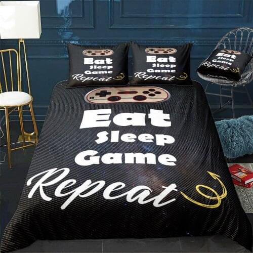Game quotes Duvet Cover Twin/Queen/King Size Luxury Comforter Bedding Set With Pillowcase Home Bed Decora Dropshipping