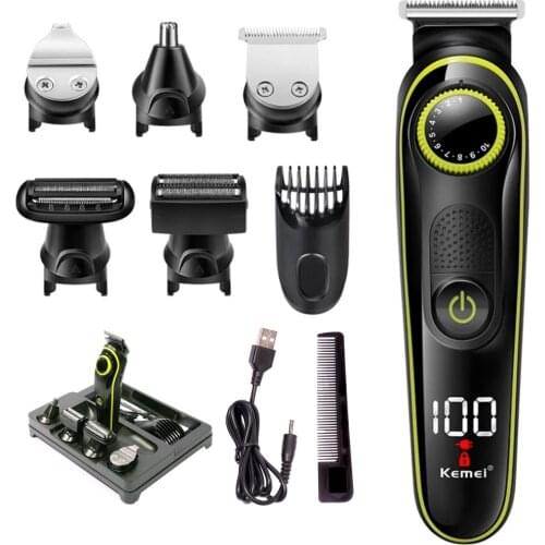5-in-one professional Hair Trimmer For Men Facial Body Shaver Electric Hair Clipper Beard Trimmer Hair Cutter Machine Grooming