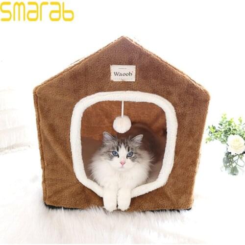 Washable Cat Bed House Kennel Puppy Bed Dog Tent Bed Dog Beds for Small Dogs Dog House Sofa Bed Cat House Pet Bed Dog Supplies
