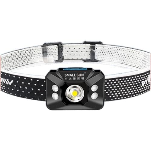 Fishing bait special charging head mounted on the headlight glare night fishing induction trumpet ultra bright long life