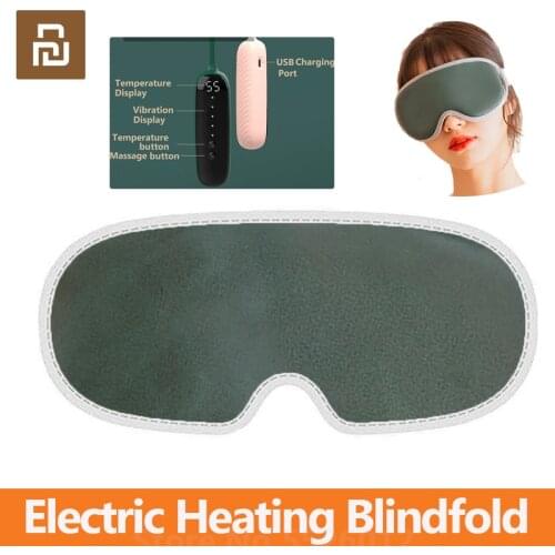 Portable Electric Heating Eye Massager Sleeping Eye Mask Wireless USB Rechargable Massage Blindfold Full Shading Eye SPA