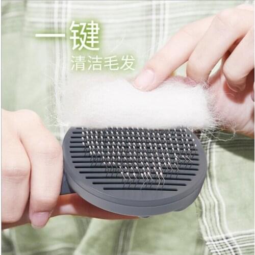 Dog comb automatic Grooming Cats Hair Remove Selfcleaning Flea Comb for Dogs Grooming Toll Automatic Hair Brush Trimmer