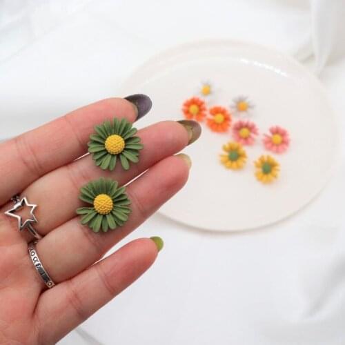 Daisy Earrings colorful irregular Earrings shiny simple elegant female Earrings
