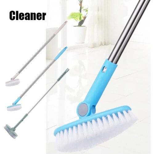 Bathroom Wall Floor Scrub Brush Long Handle BathTub Shower Tile Cleaning Tool VJ-Drop