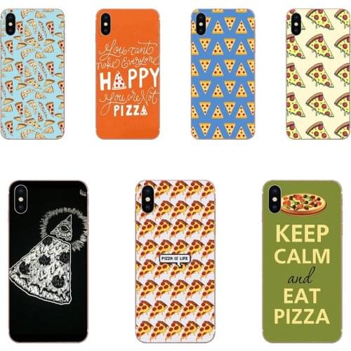Cute Eating Pizza Patterns For HTC U11 Life Capa U11 Plus U 11 U12 Life Phone Case Silicone