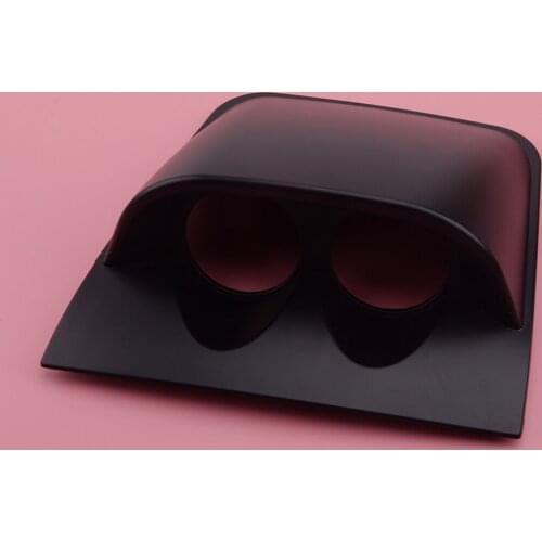 Universal 2'' 52mm Black Dual Dash Gauge Meter Pod 2 Hole Mount Holder Decoration