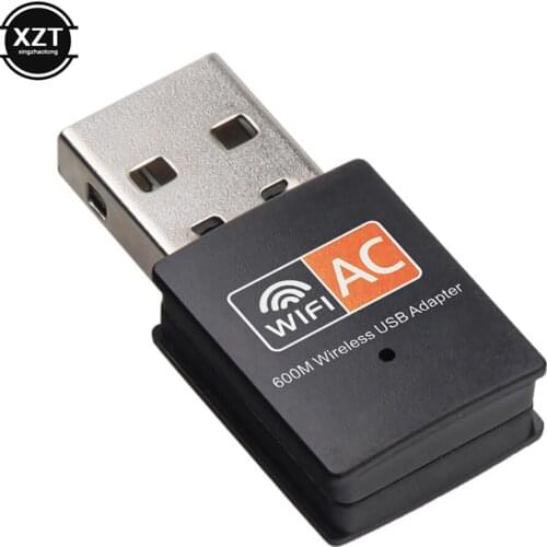 600Mbps USB WiFi Adapter 2.4GHz 5GHz Mini WiFi Antenna Dual Band 802.11b/n/g/ac Wireless Computer Network Card Receiver Dongle