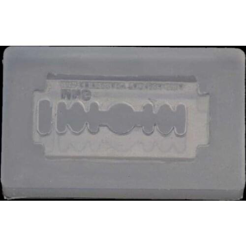 Y1UE DIY Razor Blade Shape Earrings Pendant Resin Silicone Mold Jewelry Making Tools