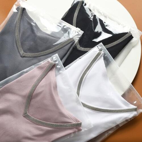 100% Brand Fashion Women High Luxury Summer Beaded Diamond Cotton Chain Slim Short Sleeved T-shirt Tees Top