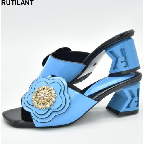 Women Women Flower Ladies Open Toe Comfortable Shoes Wedding Shoes Bride Plus Size 43 Rhinestone Pumps Ladies Dress Shoes