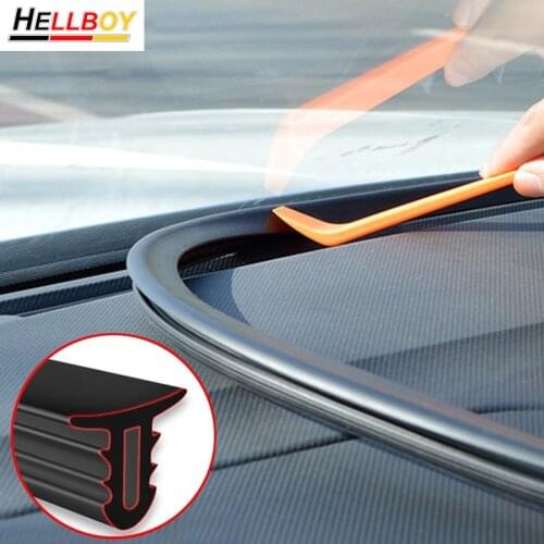 1.6m Rubber Car Dashboard Noise Sound Proof Sealing Strips For Volkswagen VW Tiguan Golf Polo Passat Scirocco Beetle Windshield