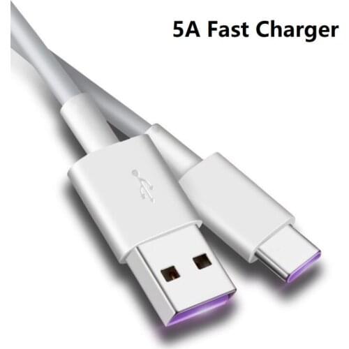 10pcs/lot 5A Type C USB Cable Fast Charging Wire Mobile Phone Cord USBC Type-C Cabo for Hua wei Mate 20 P30 P20 Pro Honor Nova10