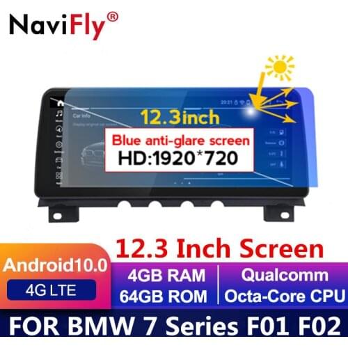 12.3" 4G HD1920*720 Android 10 Car Multimedia Player For BMW 7 Series F01 F02 2009-2015 CIC NBT Gps Audio Radio stereo head unit