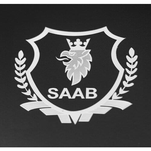 2pcs Excellent 3D metal car sticker Emblem Badge case For Saab 93 95 Saab 9-3 9-5 900 9000 Accessories Car Styling