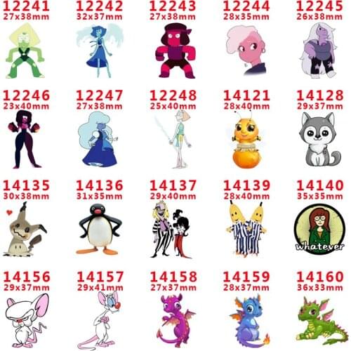 2019 new arrival Free shipping 30 pcs/package printed resin planar flat-back resins for Hair Bow Decoration PR12241