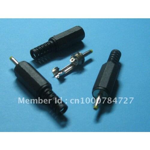 30 pcs 2.5x0.7mm DC Power Male Plug Connector Adapter Plastic Handle Yellow Head