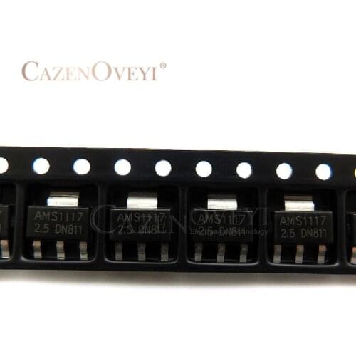 50pcs/lot AMS1117-2.5 LM1117 SOT-223 2.5V Linear Regulator In Stock
