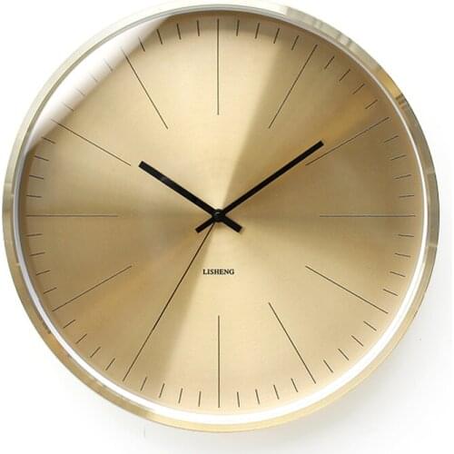 Nordic Large Wall Clock Silent Gold Modern Living Room Creative Home Watch Clocks Luxury Metal Reloj De Pared Digital Wall Clock