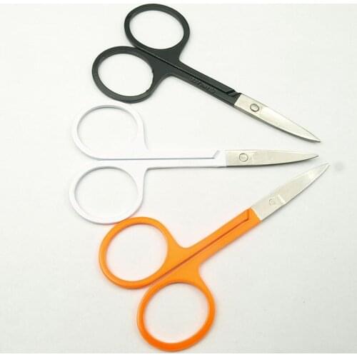 3pcs Color Cuticle Scissor Manicure For Nails Eyebrow Nose Eyelash Cuticle Scissors Curved Makeup Tools,Quality