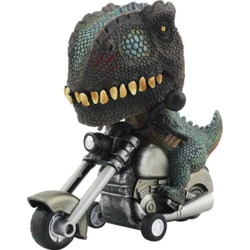 Dinosaur Motorbike Friction Car Model Play Vehicles Toys Tyrannosaurus Triceratops Dragon Diecast Lifelike Gift Christmas Kids