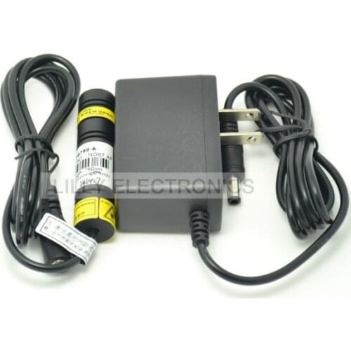Focusable 780nm 100MW IR Infrared Laser Diode Module Dot/Cross/Line W/ AC Adapter 16x68mm