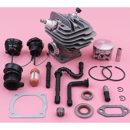 44mm Cylinder Piston Decompression valve Kit For Stihl 026 MS260 Chainsaw 1121 020 1217 Oil Seal Fuel Cap Intake Pipe