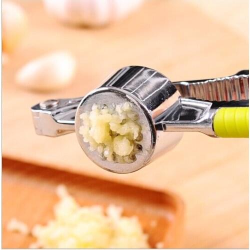 Stainless Steel Kitchen Vegetable Tool Alloy Ginge Crusher Garlic Presses Free Shipping