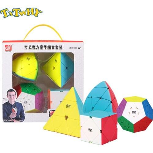 Mofangge 3*3*3 Magic Cubes Speed Cube Luxurious Cube Set 4pcs 3*3/4*4/5*5 Professional Puzzles Cubes Learning Toys For Children