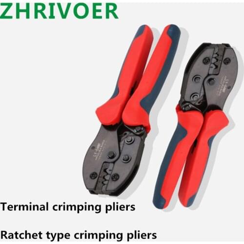 Ratchet type multifunctional crimping pliers nose wire cap crimping pliers manual cold press pliers factory direct