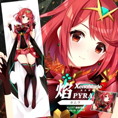 Anime Game Pyra Xenoblade Chronicles 2 Dakimakura Hugging Body Pillow Case Otaku Male Pillow Cushion Cover Cosplay Xmas Gift SM