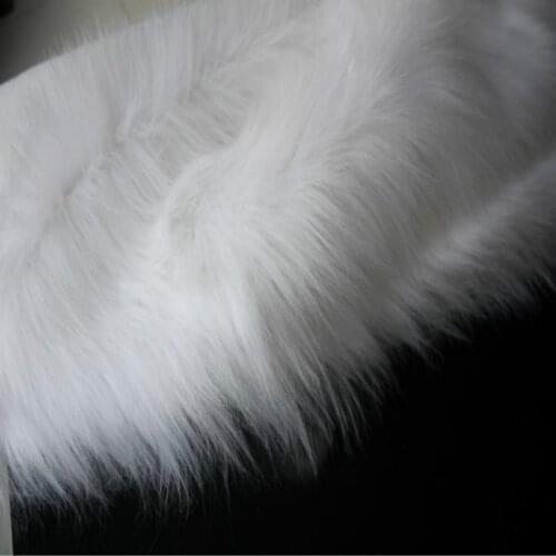 9cm Pure white fur plush fabric for cospaly show costume jewelry cabinet table cloth anchor background cloth blanket