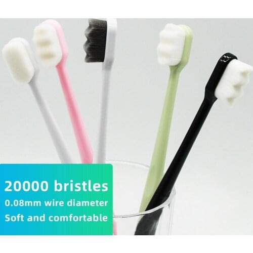 Portable Ultra-fine Soft Bristles Oral Cleaning Toothbrush Dental Care Supplies