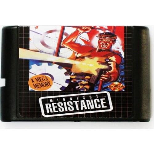 Contra 3 Midnight Resistance 16 bit MD Game Card For Sega Mega Drive For SEGA Genesis