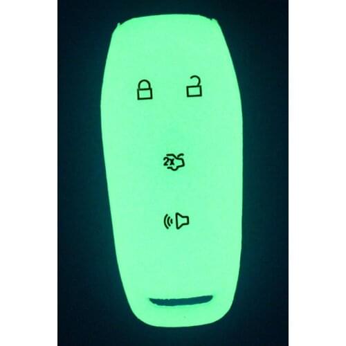 Silicone rubber car key case cover shell for ford mustang2016 MKC MKX MKZ Edge Escape Focus Lincoln 4button smart key